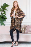 One Size Open Leopard Cardigan