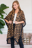 One Size Open Leopard Cardigan