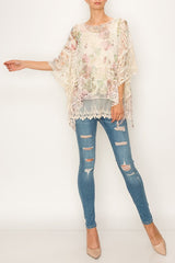 Origami Chiffon and Crochet Lace