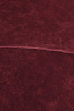 Chatoyant Plus Size Fold Over Waist Yoga Pants Burgundy