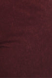 Chatoyant Plus Size Mineral Wash Bell Bottoms Burgundy