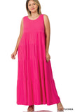 Plus Size Tiered Maxi Dress 22 Fabulous Colors!