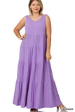 Plus Size Tiered Maxi Dress 22 Fabulous Colors!